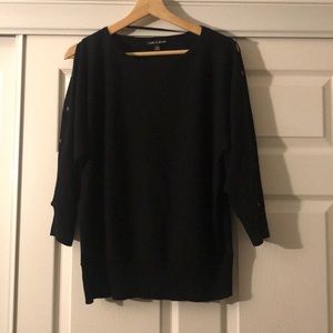 Black 3/4 length sweater